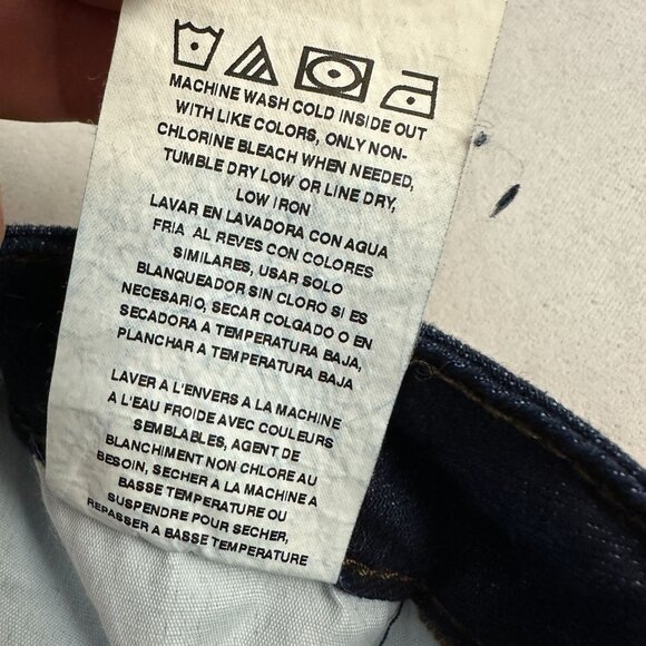 Lee Womens Mid Rise Straight Jeans Dark Wash Stretch Denim Size 6 Medium New - Picture 7 of 7